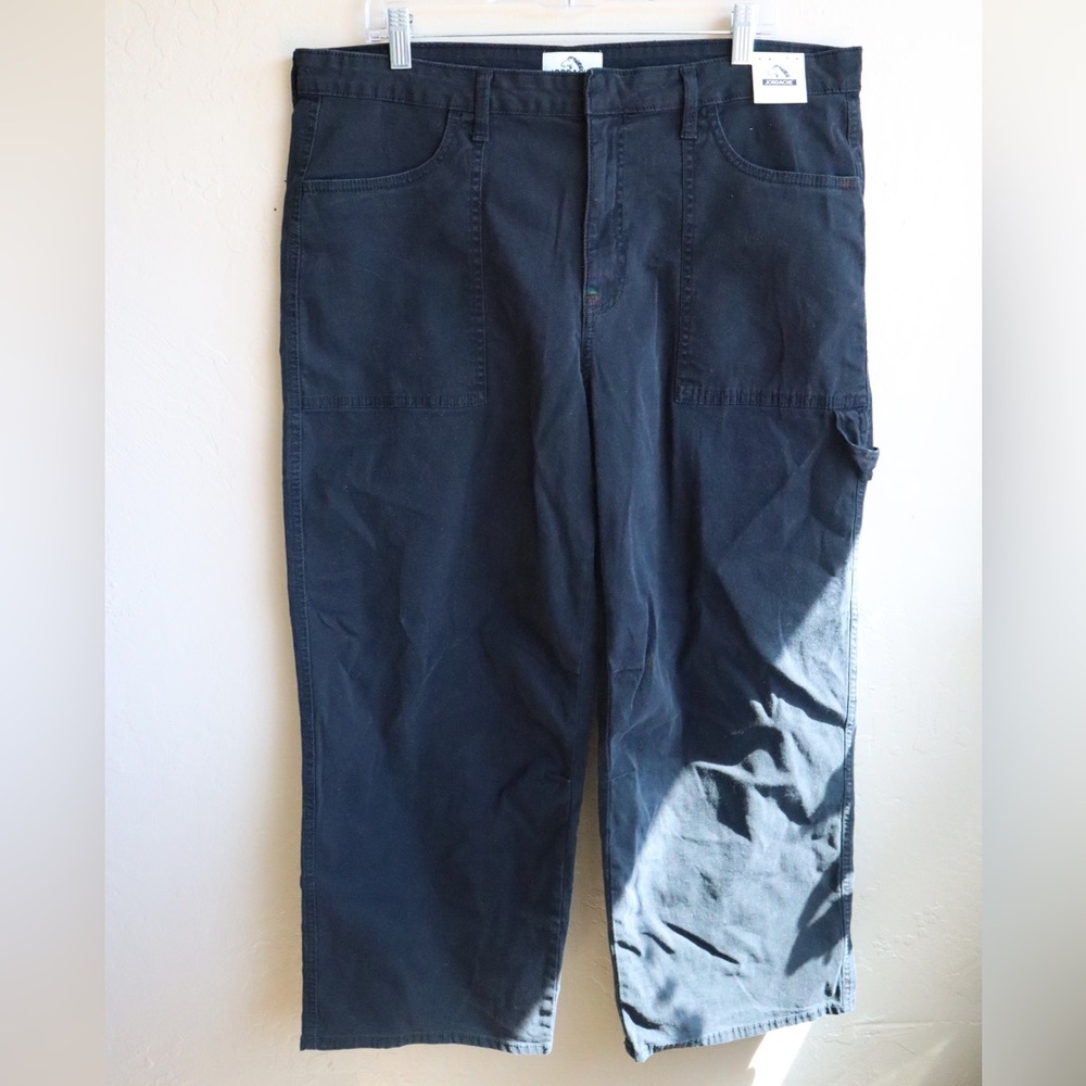 Jordache - Black Wide Leg Cargo Pants - NWT Size 16